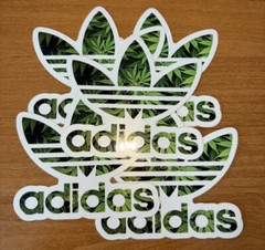 Adidas Sticker Smoke Weed x 5 Sticker Pack (FREE SHIPPING)