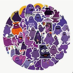 25 Piece Mix Lot 2” Grimace McDonald’s Stickers, Mix, Decals FREE SHIPPING