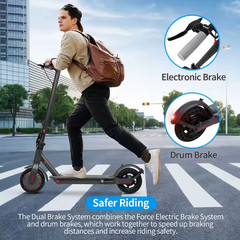 LP80 Electric Scooter 36V 10.4Ah Big Battery 350W 15Miles Long Range 22Mph Fold
