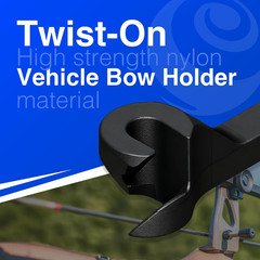 Bow Hanger for CAR HEADREST | Heavy-Duty Vehicle Mount for Compound Bow Storage
