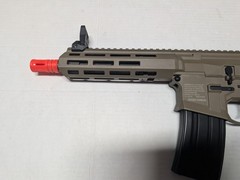 Airsoft BB Ripcord Airsoft Rifle Tan AEG 6mm BB Orange Tip