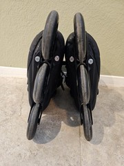 Powerslide Swell PS Triple Black 110 Inline Skates Trinity Sizes M9, W10 Used