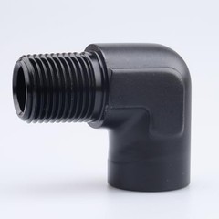 90 Degree 1/2″ NPT 1/2 NPT to 1/2 NPT female npt to male npt elbow black