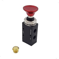 3-Way Three-Way Push/Pull Manual Tailgate Air Valve (Air Valve, W/Knob, Push