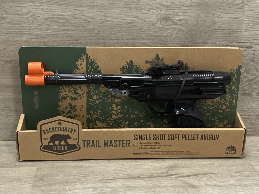 TRAIL MASTER SINGLE SHOT SOFT PELLET AIRGUN 7MM SOFT RUBBER AMMO