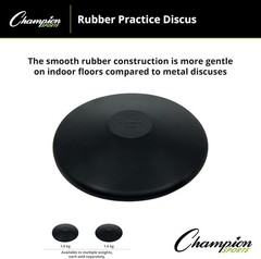 Versatile 1.0 kg Rubber Practice Discus – Perfect for Athletes & Fitness Lovers