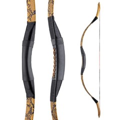 53″ Handmade Longbow, Left/Right Hand Recurve Bow, Traditional Laminated Hunting