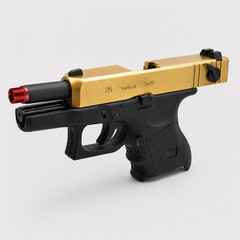 WE 26 Golden Style, 6mm GBB Airsoft Pistol, Full and Semi Auto Hop-Up System
