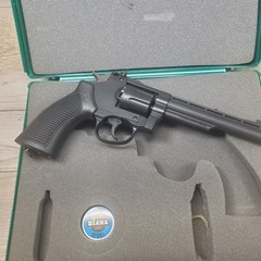 Rare Diana 6″ R357 .177/4.5 Co2 pellet Bb pistol Revolver With Case