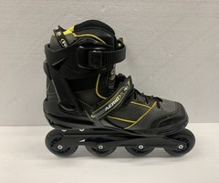 AERIO ELITE Q-60 Roller Derby Speed Inline Skates – Black & Gold Men’s Size 10