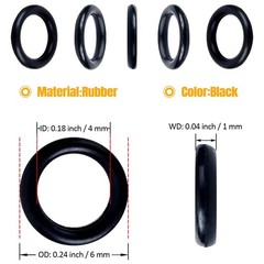200 Pcs Archery Arrow Broadhead O-Rings 1/4inch Field Points Arrow Tips Repla…
