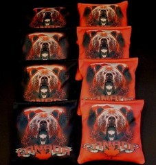 CANADA GRIZZLY BEAR ENDANGERED WILDLIFE 8 ACA Regulation Cornhole Bean Bags B257