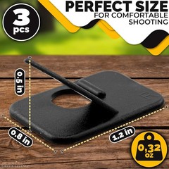 Efficient Recurve Bow Accessories – 6 Pcs Self-Adhesive Arrow Rests for Archers