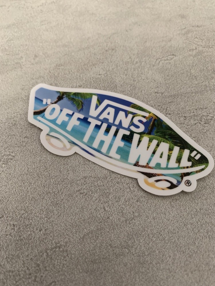 VANS Off The Wall 3” Inch Skateboard Sticker Beach Surf Decal Waterproof Vinyl