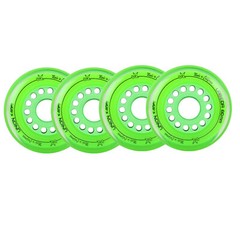 Labeda Inline Roller Hockey Skate Wheels Union Green 80mm Set of 4