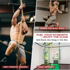 Climbing Rope Gym Workout – 10FT 15FT 20FT 25FT 30FT 35FT Heavy Duty Jute Thick