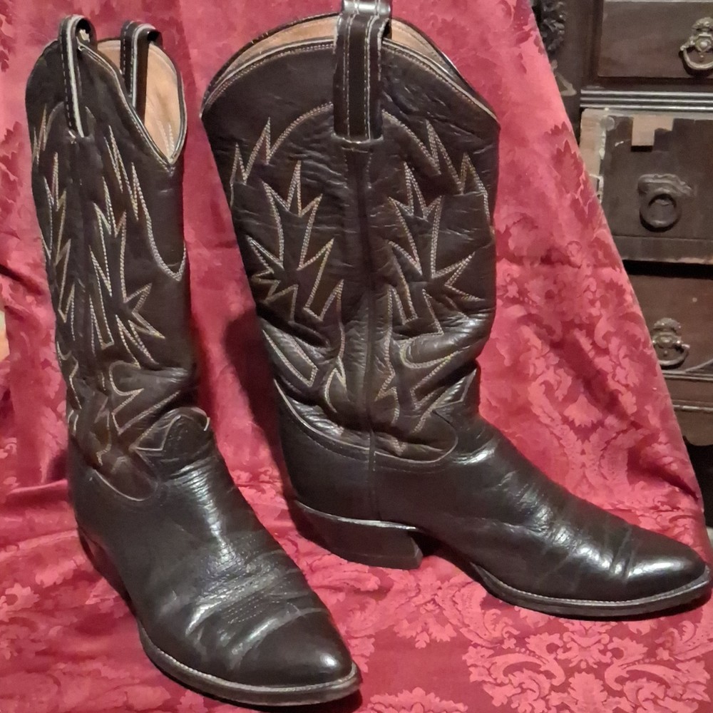 Tony Lama Leather Western Cowboy Boots – Western Cowboy Boot Style