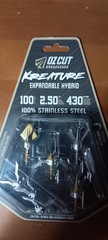 Ozcut Kreature Broadheads 100gr – Expandable Hybrid – 3 Pack – Stainless Steel –