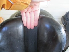 16.5» MK Marcus KREHAN Black English dressage Saddle w Leathers & irons