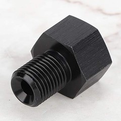 Oil Pressure Gauge Adapter, 1/8in NPT Female to M10x1.0 Male Reducer Oil