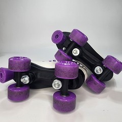Skate Gear Roller Skates with Retro Quad Design Size 5 – Purple