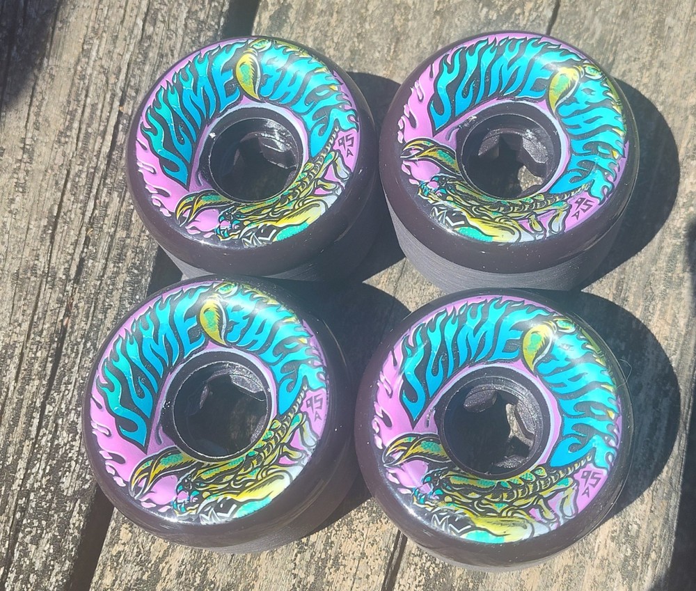 Santa Cruz Slime Balls Gooberz 60mm 95a Black Skateboard Wheels