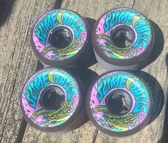 Santa Cruz Slime Balls Gooberz 60mm 95a Black Skateboard Wheels