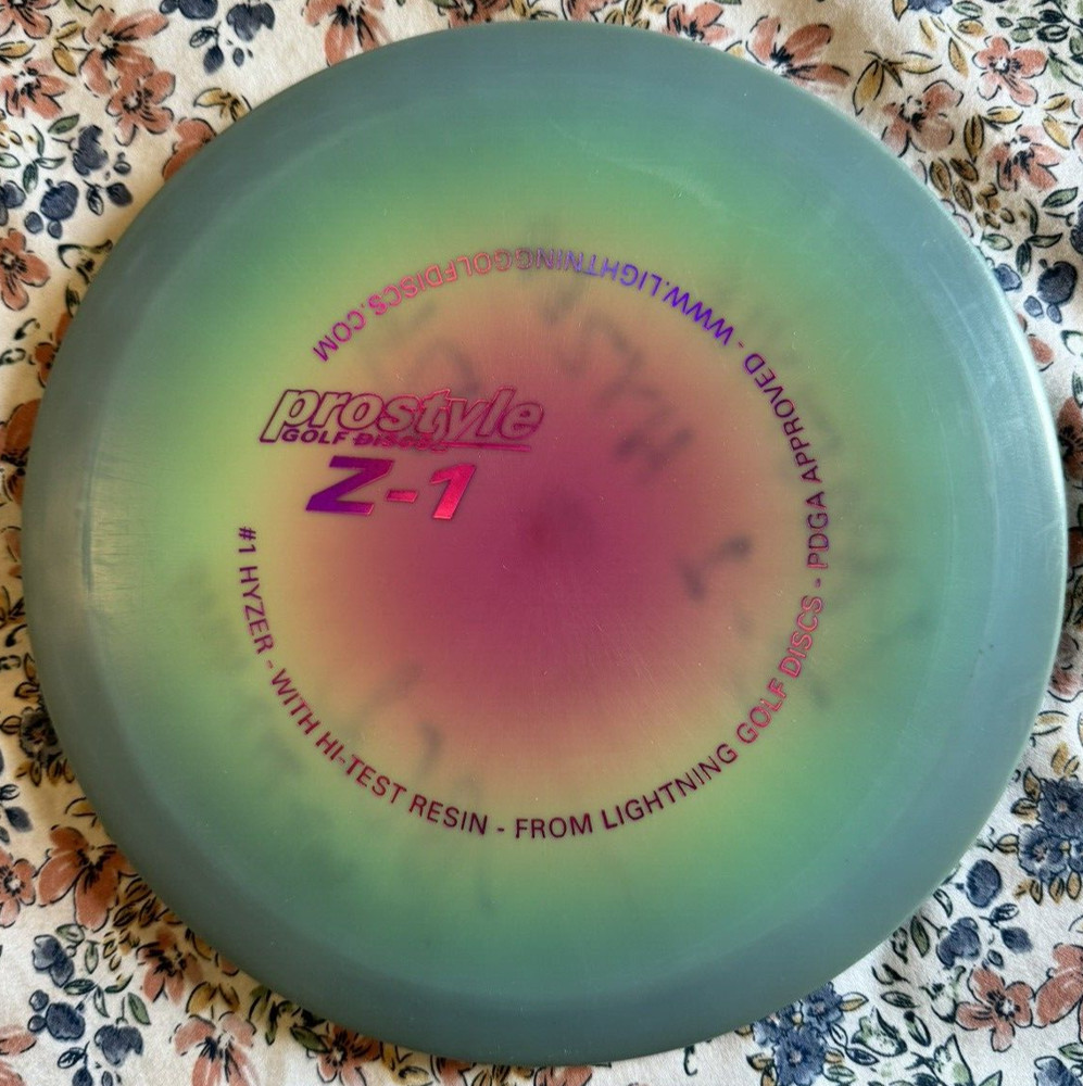 RARE NEW Prostyle Z-1 Hyzer Multi-Color, Hi-Test Resin, 176g by Lightning Discs
