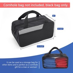 Cornhole Bag Carry Case Carrying Pouch Utility Storage bag Black, black bag o