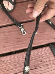 VINTAGE WESTERN LEATHER ALPACA SILVER QUALITY CONCHOS SPLIT REINS