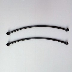 Rear Fender Rail Support Bracket Mount Holder Motorcycle Chopper Bobber (black)