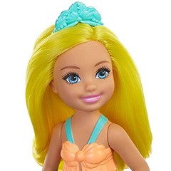 Dreamtopia Chelsea Mermaid Doll, 6.5-inch with Yellow Hair and Tail