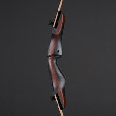 62» 25-50lbs Takedown Recurve Bow Archery Target Hunting Shoot Wooden Riser Bow