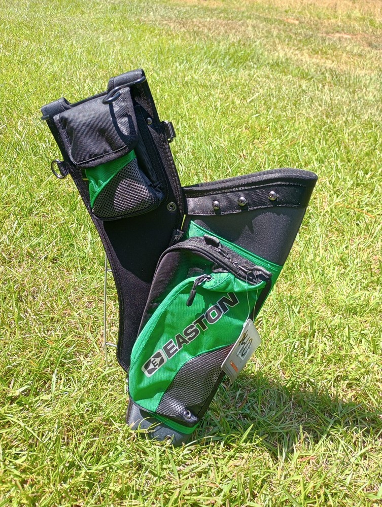 Easton Deluxe Hip Quiver Green Black RH Archery