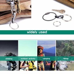 10-30X Mini SF Aluminum Spring Carabiner Clip Keychain Outdoor Snap Camping Hook