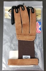 Neet Tan Suede Leather Archery Shooting Glove Medium FG-2H 60242