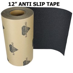 12″ x 10′ BLACK Roll Safety Non Skid Tape Anti Slip Tape Sticker Grip Safe Grit