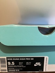 Nike SB Dunk High Pro SB Picnic Skateboarding Shoes Men’s US 9.5