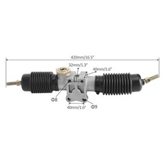 Go kart Steering Wheel Tie Rod End Gear Rack Pinion Shaft Kit For ATV Golf Quad