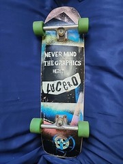 Black Label Lucero Elephant 1988-13 Reissue Skateboard W/ Vtg Indepent Trucks