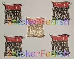 Vision Street Wear Stickers Lot Of 5 Vinyl Laminated Die-cut Surf Skate SK8