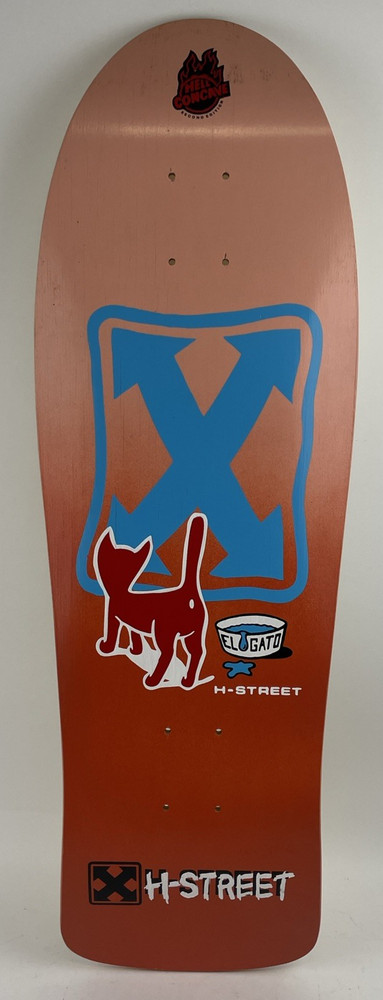 H-STREET Eddie «El Gato Elguera» Kitty Reissue Skateboard 80s Wood Hell Concave