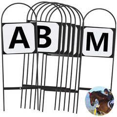 8Pcs Dressage Letters Arena Markers,Metal Dressage Arena Letters Dressage