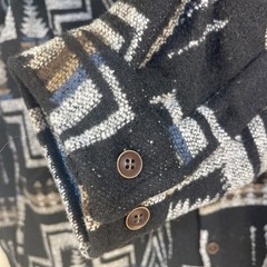 VIEWON Aztec Southwest Shacket Unisex S Cotton Blend Button Up Retro Western