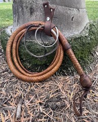 INDIANA JONES – F&G CUSTOMS 10-ft Kangaroo Bullwhip Cosplay ANY INDY FILM STYLE
