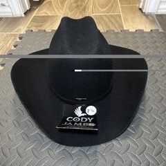 Cody James Black Western Cowboy Hat 7 5/8 3X Wool Blend Made in USA
