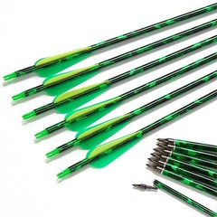 12x 30″ Carbon Archery Hunting Arrow Target SP500 for Compound&Recurve Bow Shoot