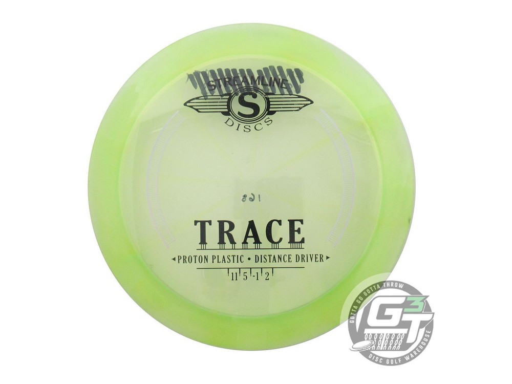 USED Streamline Discs Proton Trace 168g Lime Distance Driver Golf Disc