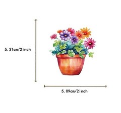 30Pcs Random Aesthetic Fresh Flower Bouquet Floral Plant Waterproof Stickers