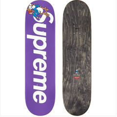 SUPREME FW20 SMURFS SKATEBOARD PURPLE BOX LOGO
